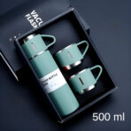 Best Stainless Steel Vacuum Flask Set With Two Cups 500ml - Image 2