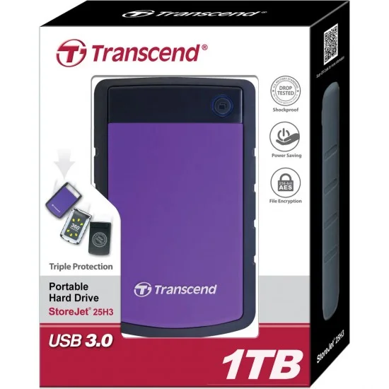 Transcend 25H3 1TB USB 3.1 External HDD