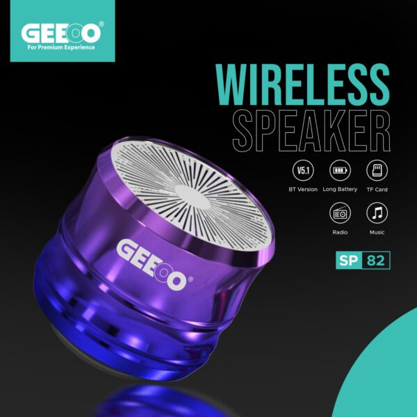 GEEOO Wireless Metal Speaker SP82