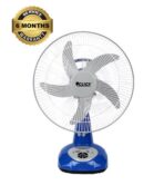 CLICK Rechargeable Table Fan-14'' Blue With USB Charging System - Image 2