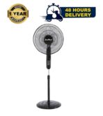 Jadroo Pedestal Fan 16 inch 3 Speed Control FS40 Black - Image 2