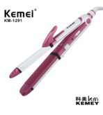 Kemei KM-1291 3 In 1 Triple Iron Hair Straightener Multifunction Heated Roller Hair Care Styling Tools