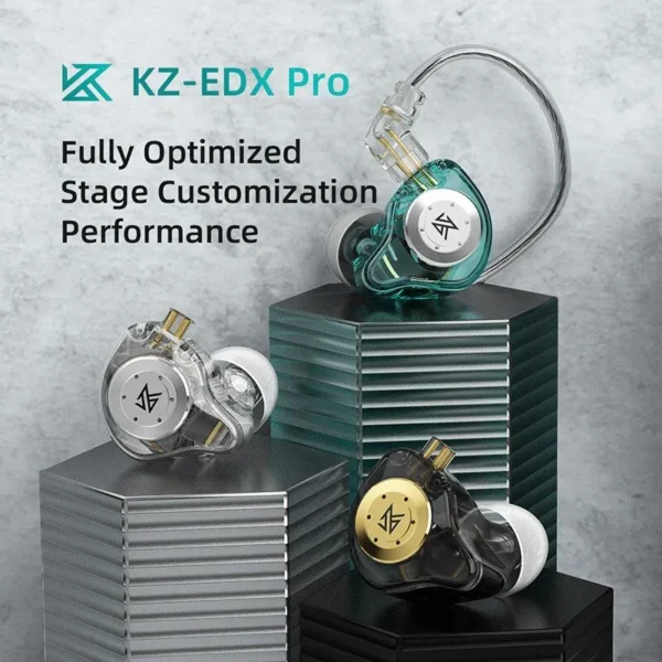 KZ EDX Pro Dual Magnetic Dynamic Hi-Fi In-Ear Earphone with Mic