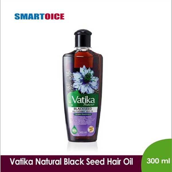 Vatika Naturals Black Seed Enriched Hair Oil Strong & Shiny - 300ml (Dubai)